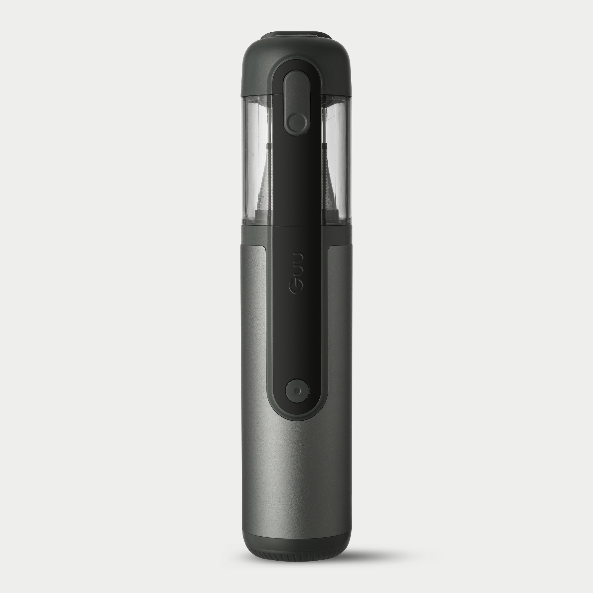 Front view of the sleek Guu Vision 2.0 portable cordless handheld vacuum cleaner.