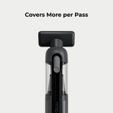 Guu Vision 2.0 equipped with a wide nozzle attachment to cover more surface area per pass for efficient cleaning.